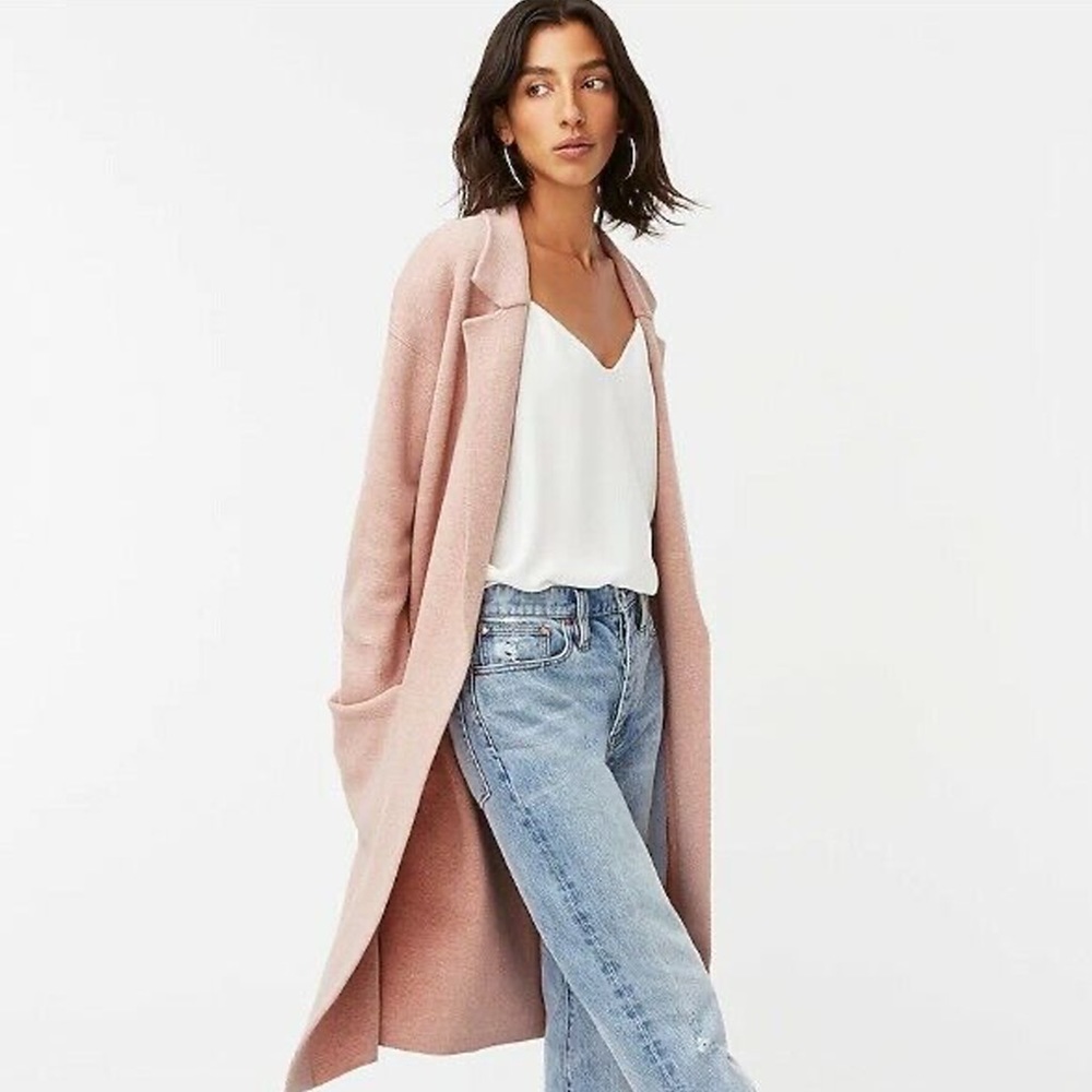 J.Crew Ella Open-Front Long Cardigan